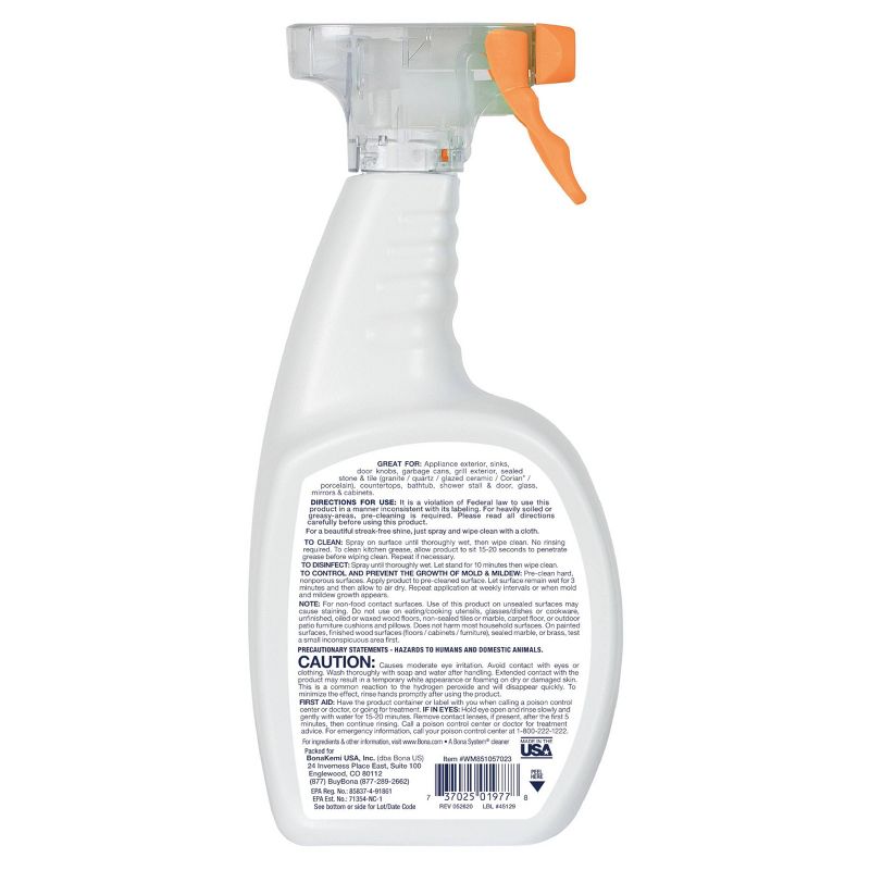 Bona PowerPlus Antibacterial Surface Cleaner - Lemon Zest - 22 fl oz