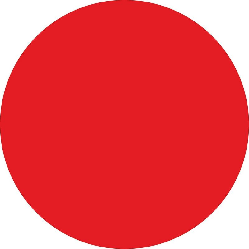 Wall Pops!  Dry Erase Board Circle Decals 13" 6ct - Red