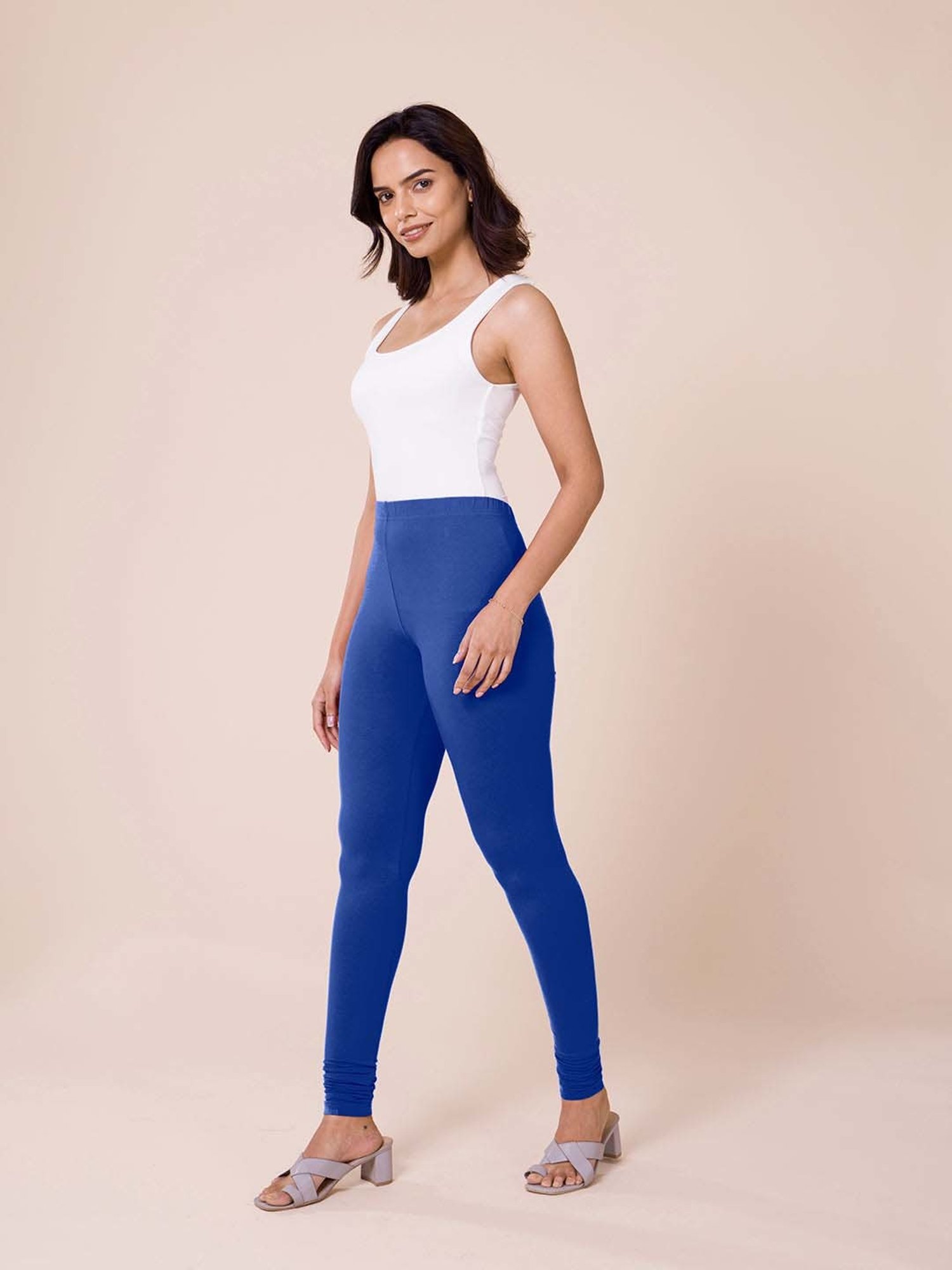 Go Colors! Royal Blue Cotton Leggings