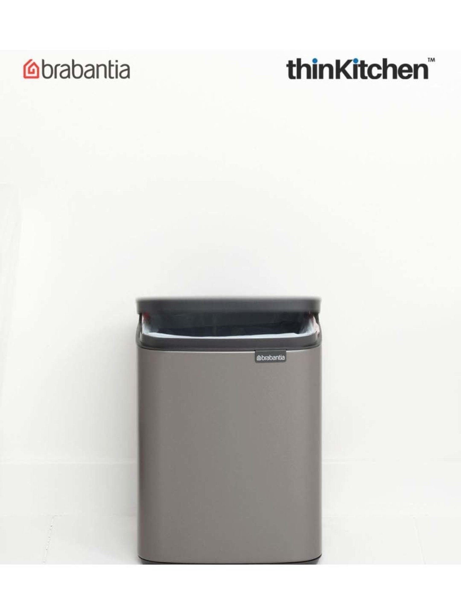 Brabantia Green Plastic Sort & Go Waste Bin (3 L)