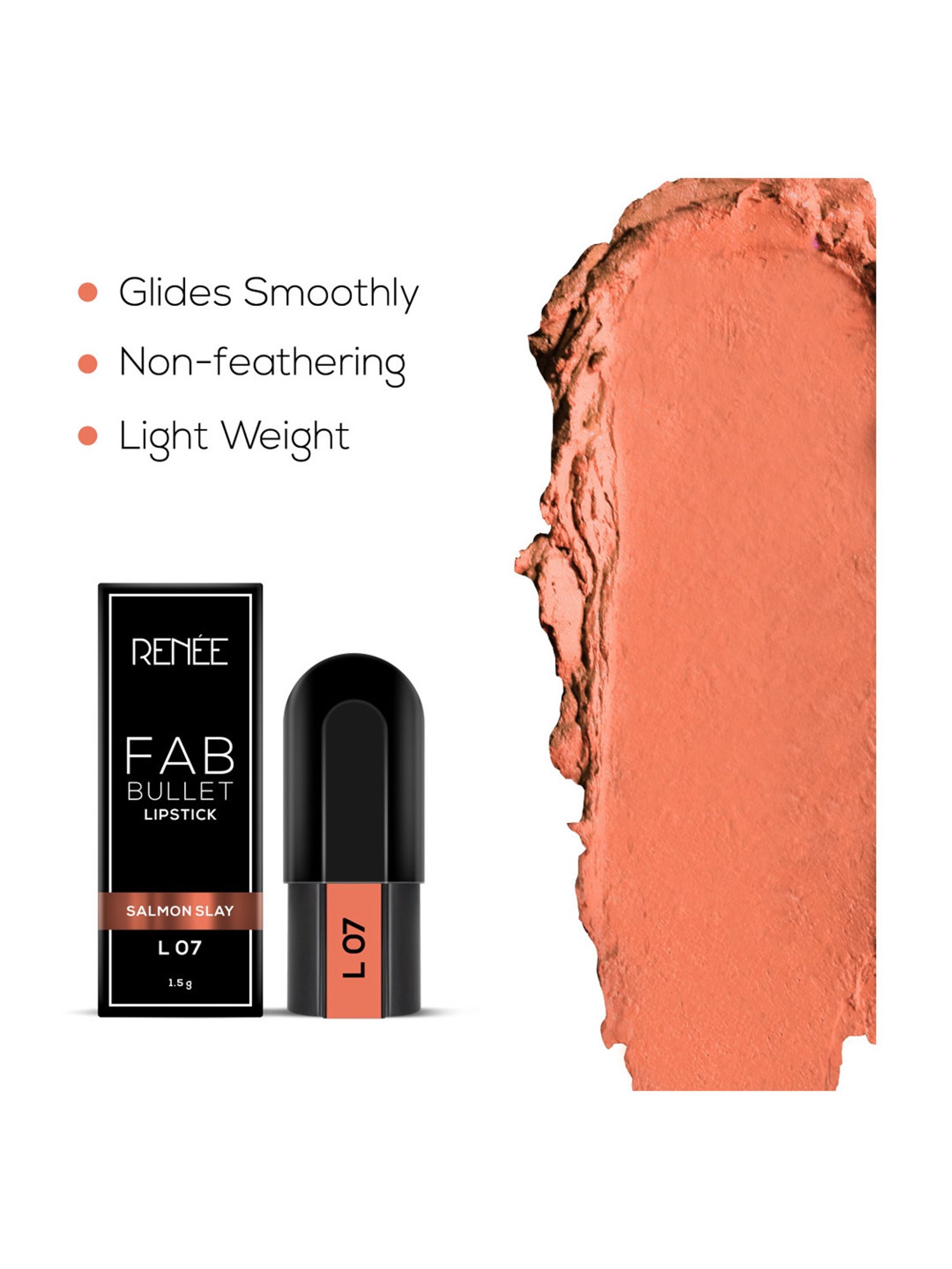 Renee Fab Bullet L 07 Salmon Slay - 1.5 gm