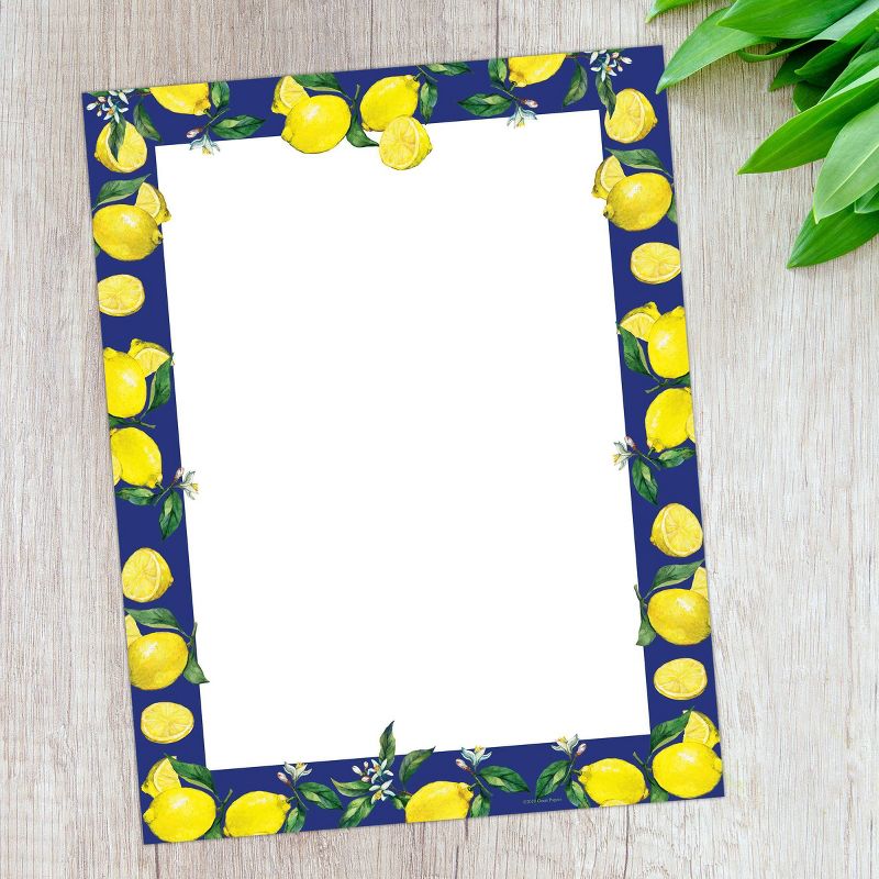 80ct Lemon Drop Letterhead White