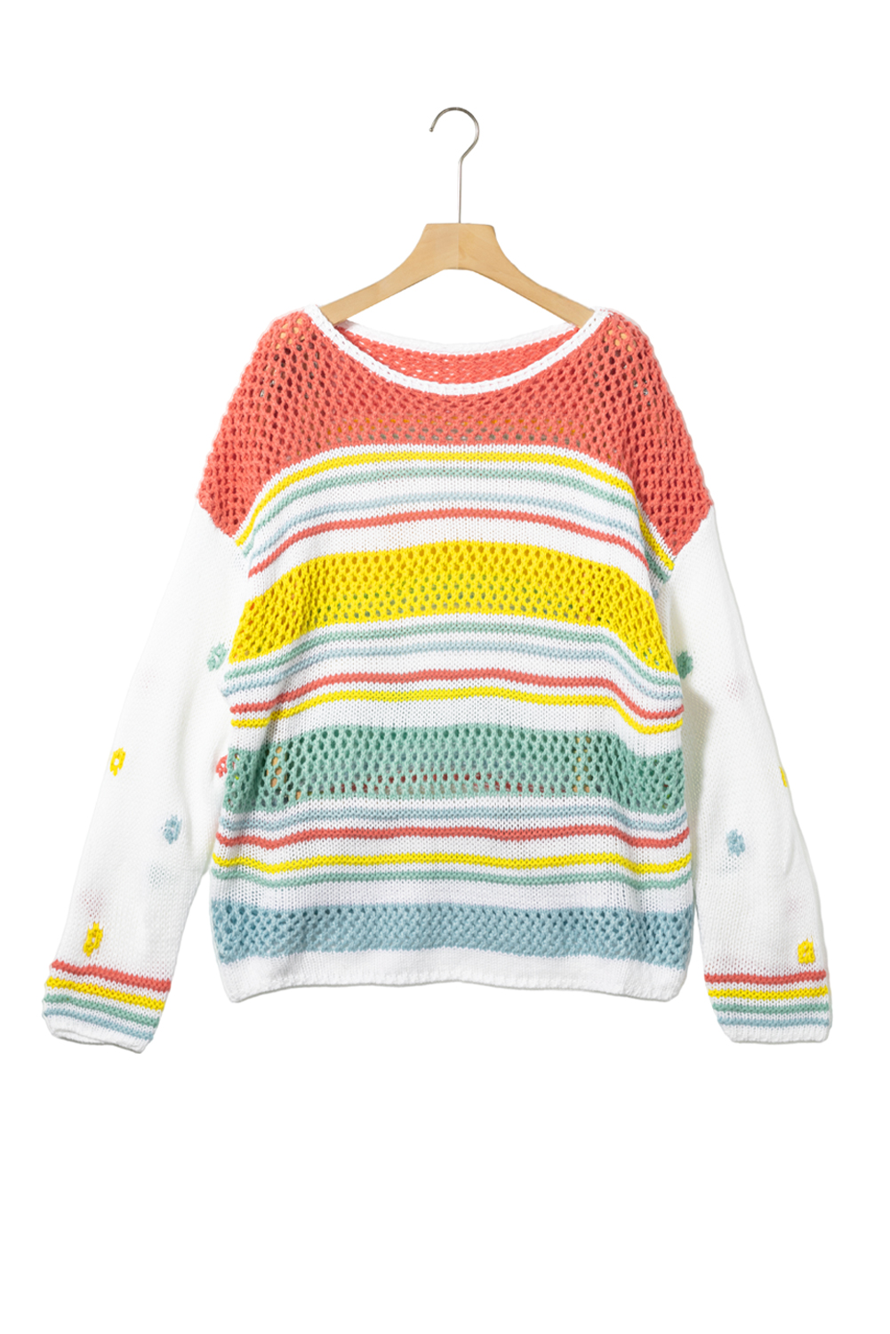 Pink Merry & Bright Pop Up Letter Waffle Knit Sweater