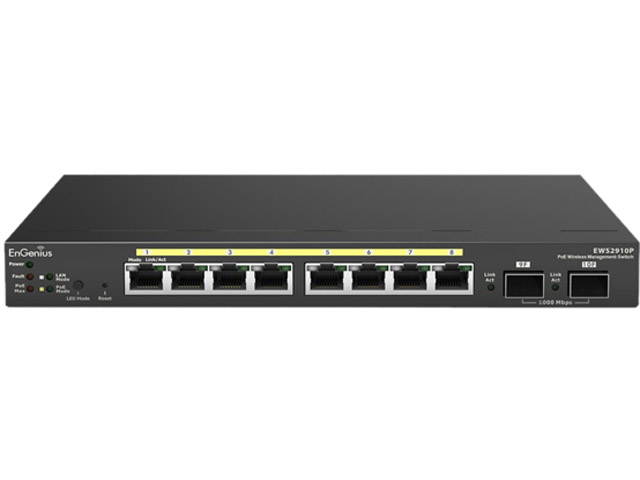 Engenius EWS2910P Neutron Wlan Controller Switch Is An 8-Port Gigabit Poe Layer