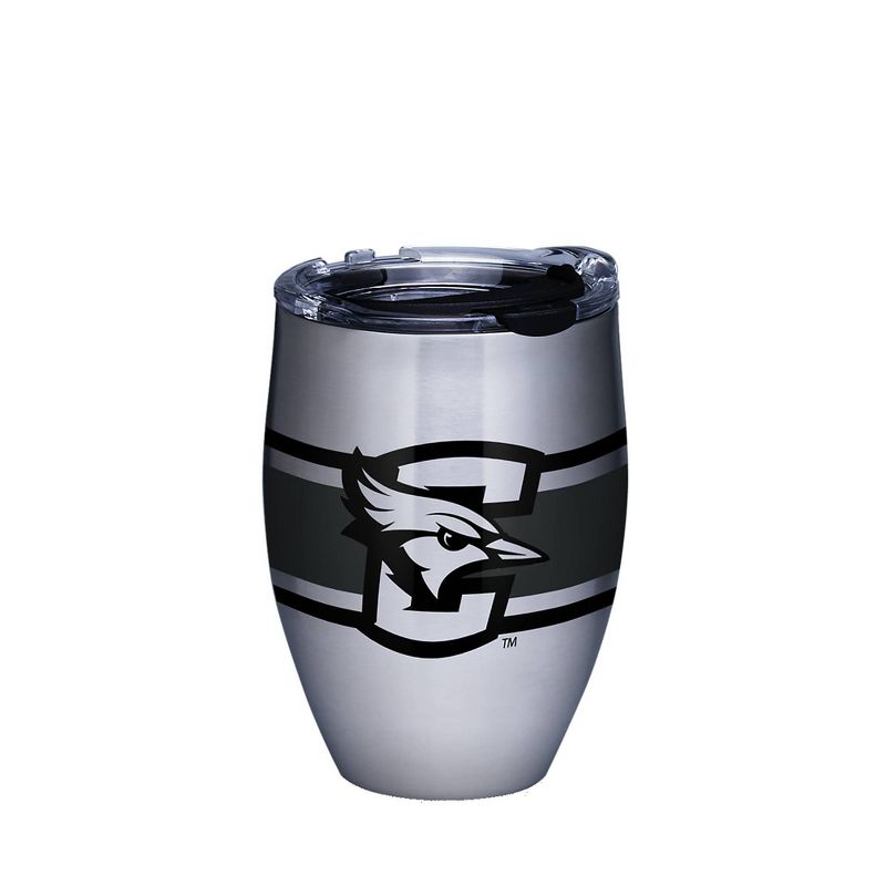 NCAA Creighton Bluejays 12oz Black Stripe Stainless Steel Wine Tumbler