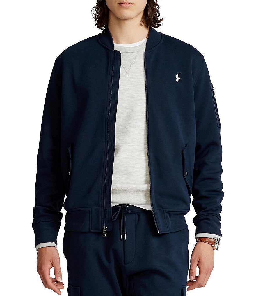 Polo Ralph Lauren Double-Knit Full-Zip Bomber Jacket