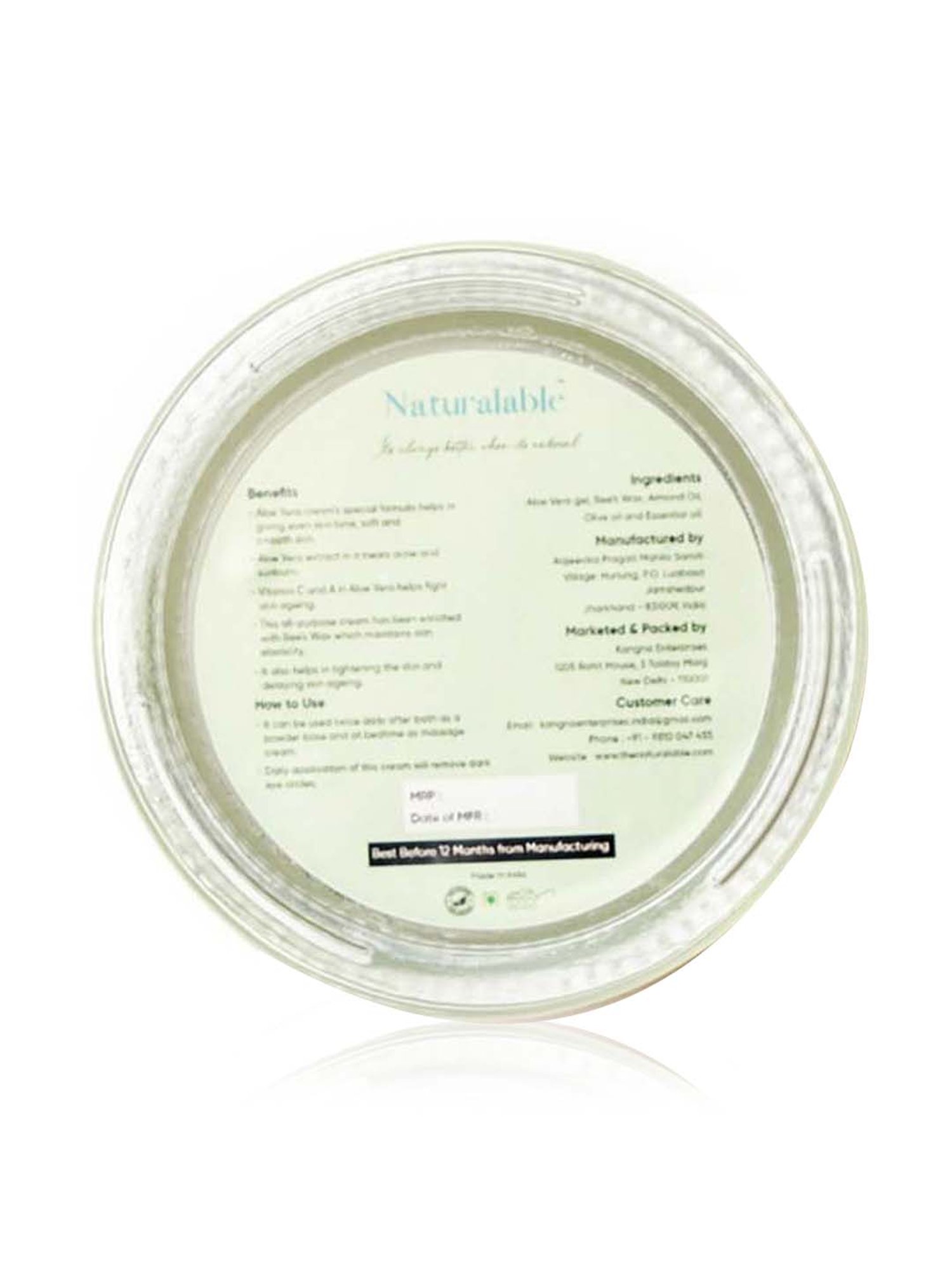 Naturalable Aloe Vera Cream - 50 gm