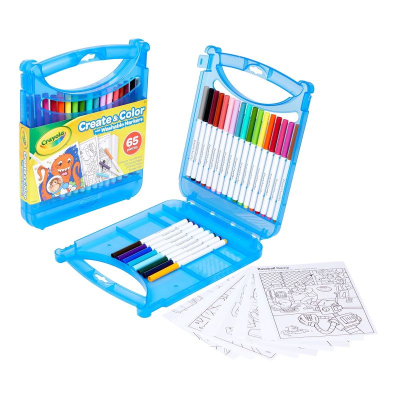 Crayola 65pc Create & Color Art Case with Washable Markers