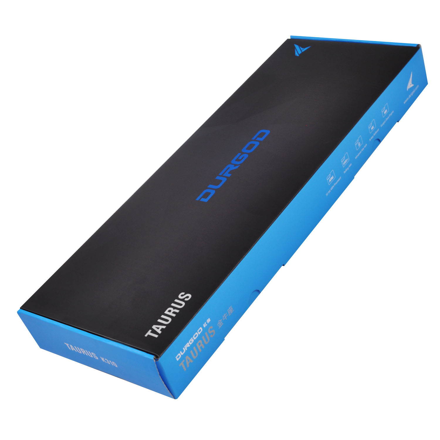 Durgod Taurus K310 Mechanical Gaming Keyboard - 104 Keys - Double Shot PBT - NKRO - USB Type C (Cherry Blue, White)