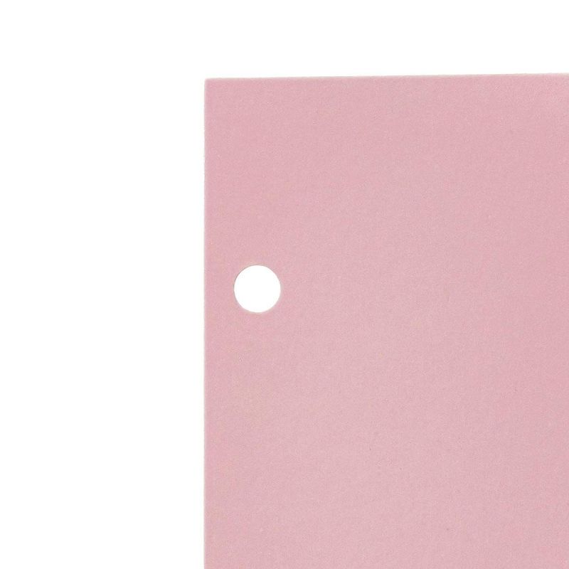 Paper Junkie 12 Sets Pink 3 Ring Cardstock Paper Binder Dividers with 8 Tabs, 9.5 x 11 in