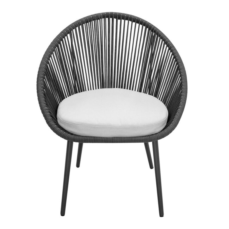 3pc Aluminum & Rope Patio Set - NUU GARDEN