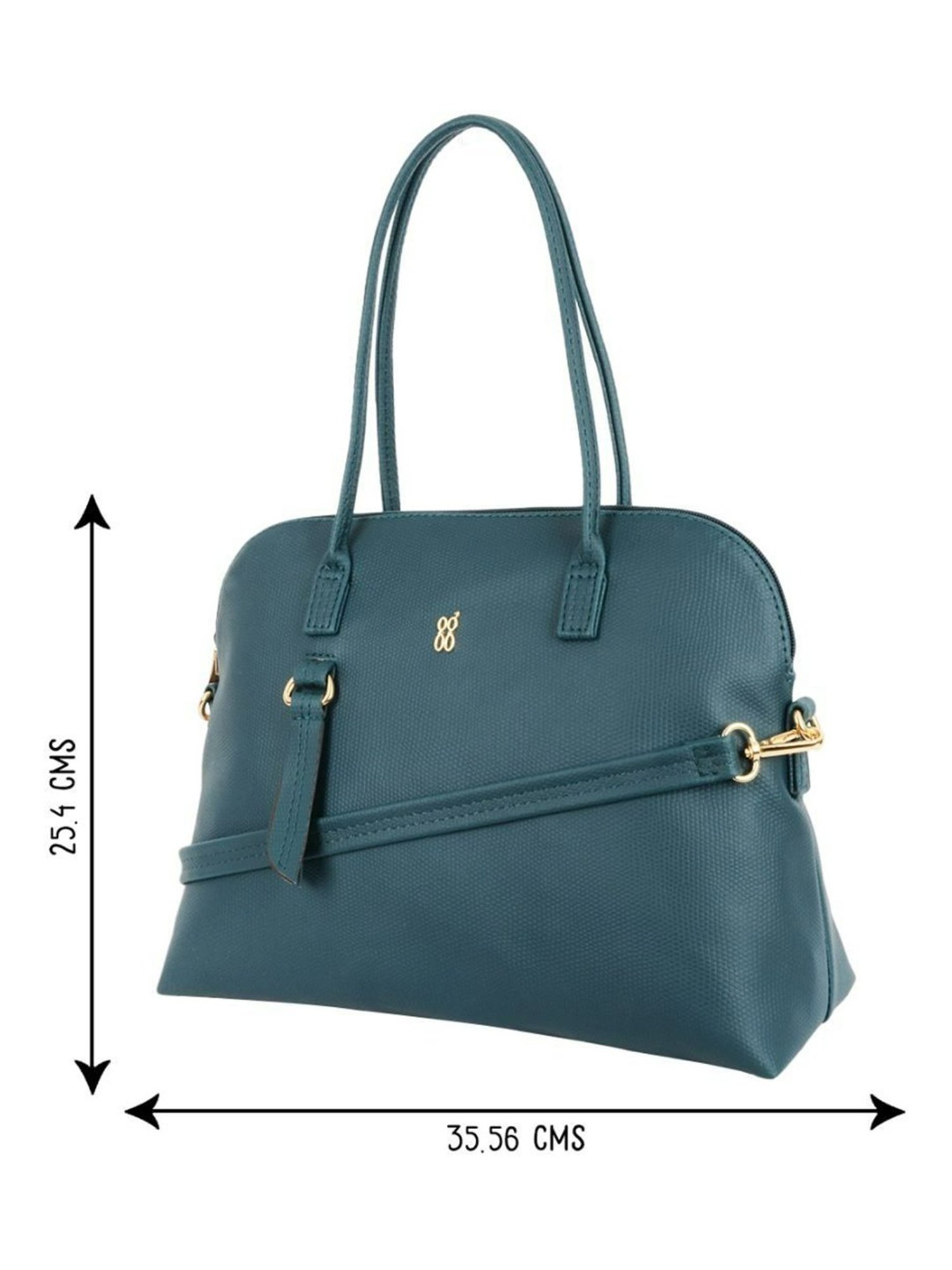 Baggit Green Textured Handbag