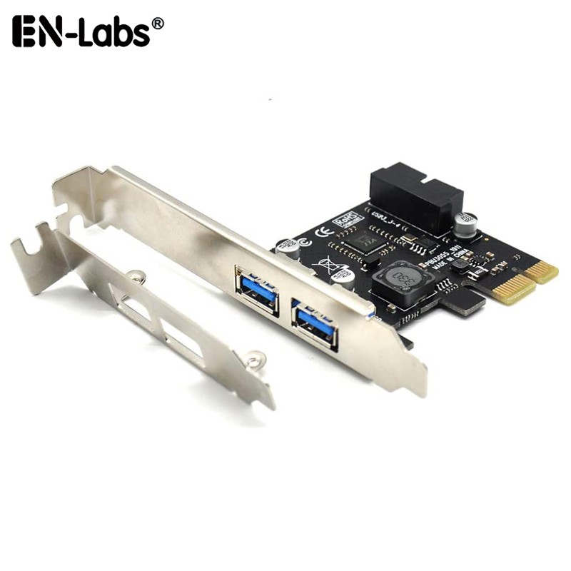 4 Port PCIE PCI-e to USB 3.0 (2 x Type A+ 20 Pin Internal) Expansion Card Hub Controller PCI Express Card Adapter w/ SATA Power
