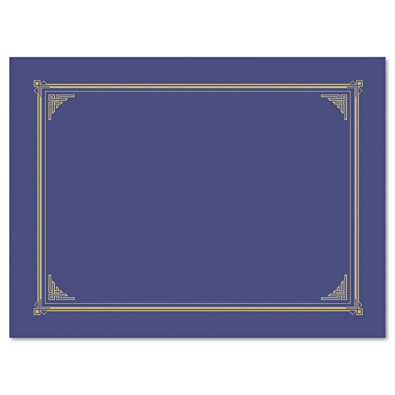 Geographics Certificate/Document Cover 12 1/2 x 9 3/4 Metallic Blue 6/Pack 47401