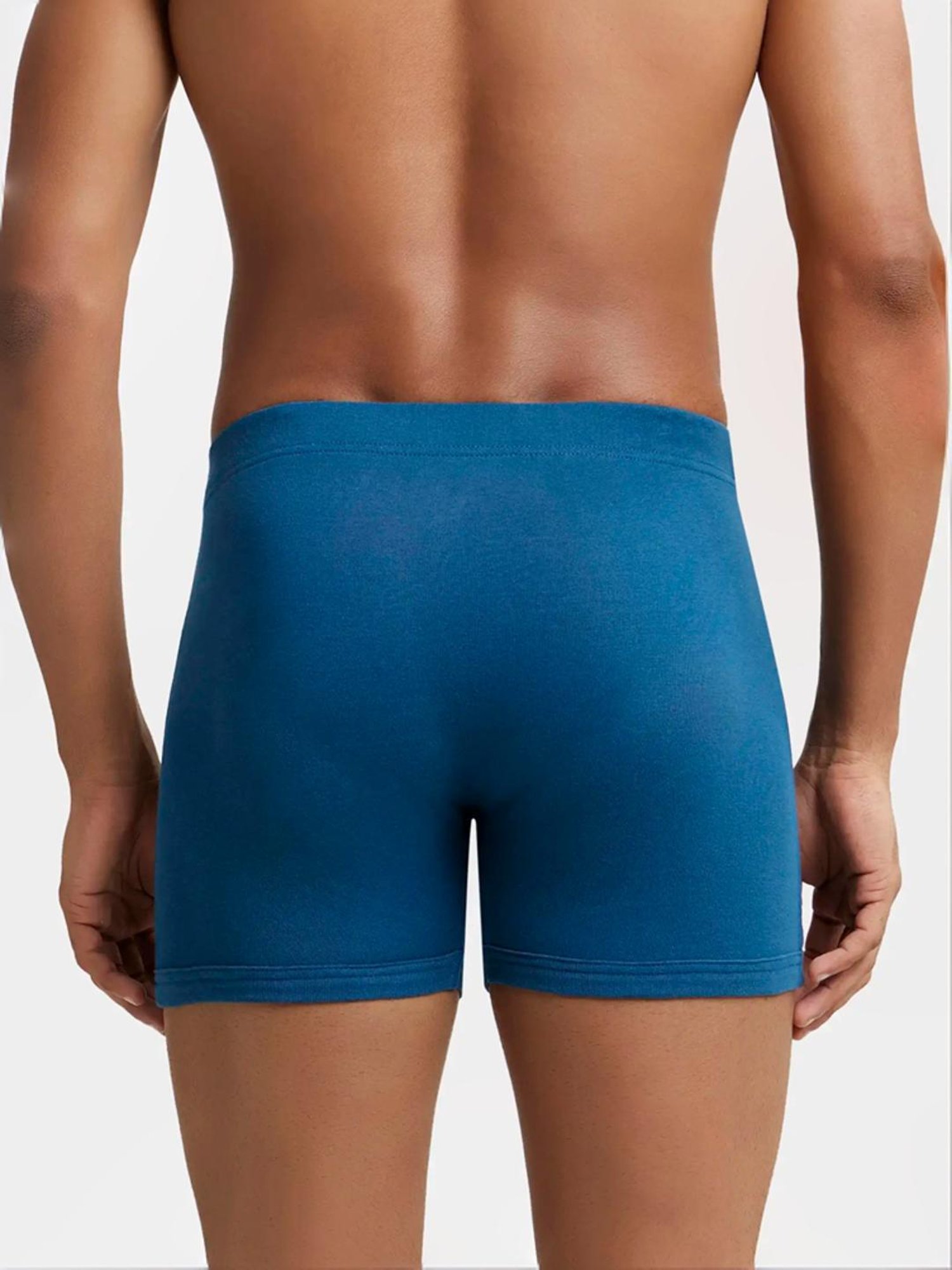 Jockey 8008 Men's Super Combed Cotton Rib Solid Boxer Brief with Concealed Waistband (Pack of 2)