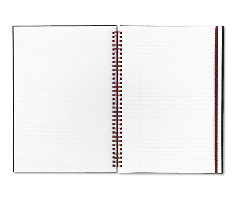 Black n' Red Twin Wire Poly Cover Notebook Legal Rule 11 3/4 x 8 1/4 70 Sheets E67008