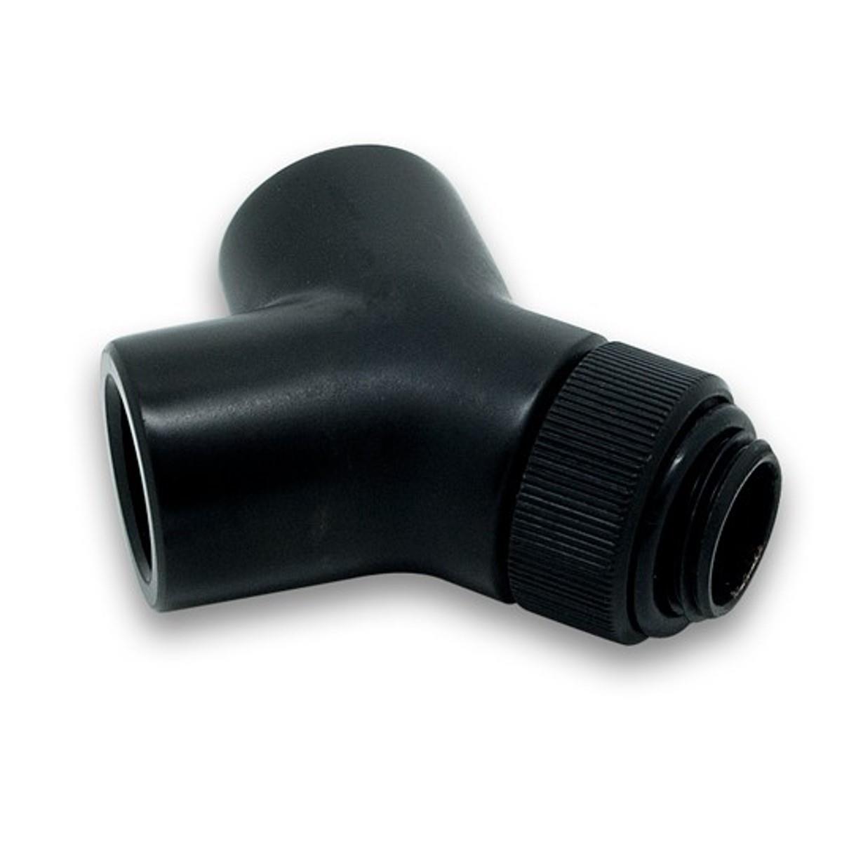 ekwb ekaf g1/4" rotary ysplitter fitting, 2x female to male ports, black