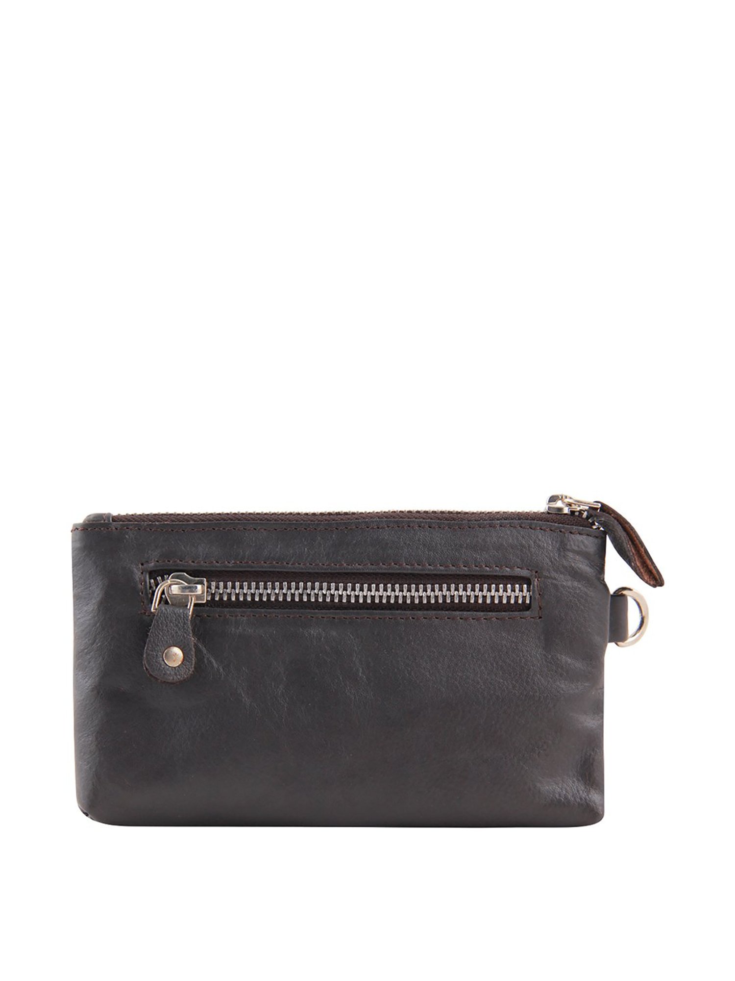 Kara Brown Solid Pouch for Women