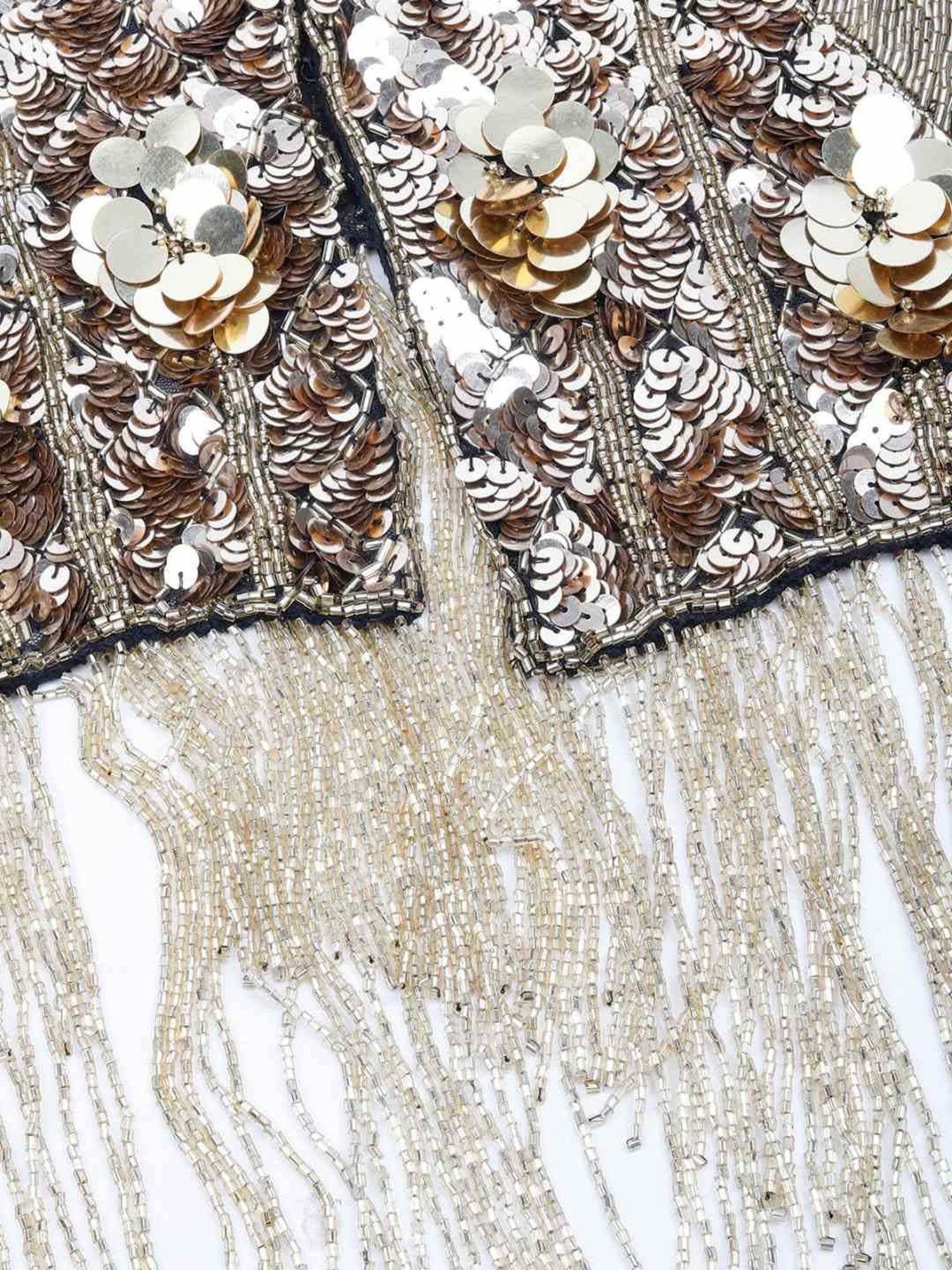 Odette Golden Embellished Fancy Cape