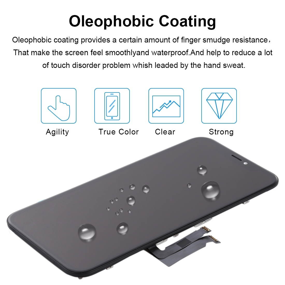 Replacement incell TFT Material LCD Screen and Digitizer Full Assembly for iPhone XR(Black)