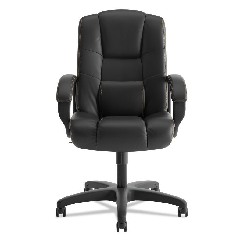 Basyx VL131 Series Executive High-Back Chair Black Vinyl VL131EN11