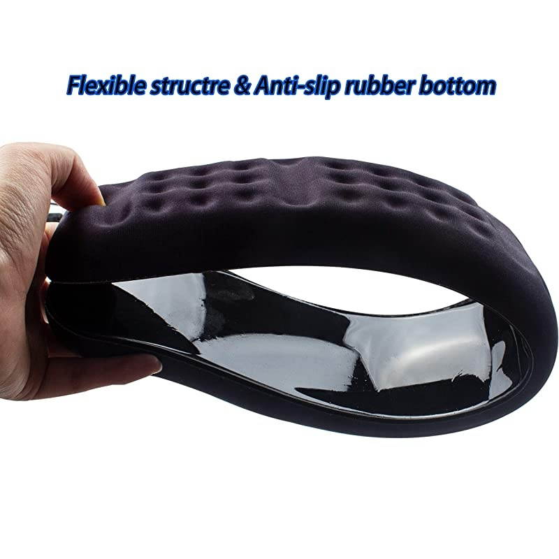 Upgraded Ergonomic Keyboard Wrist Rest Support Cushion Pad Comfy Soft Memory Foam Gel Padding NonSlip Large Keyboard Wrist Hand Elbow Palm Support Pad Black Keyboard Wrist Rest