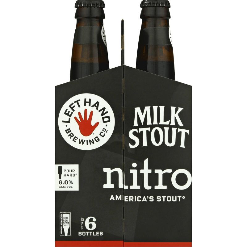 Left Hand Nitro Milk Stout Beer - 6pk/12 fl oz Bottles