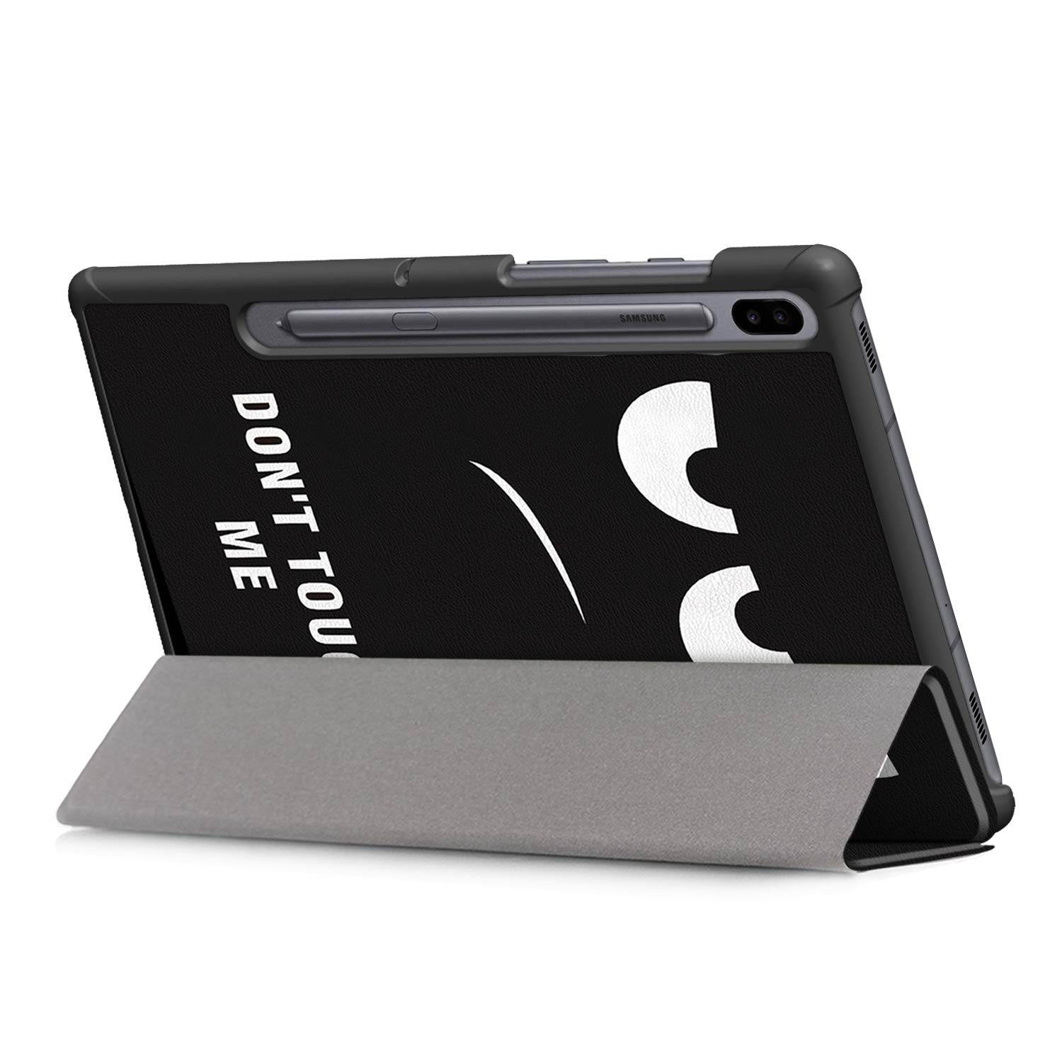 Gylint Galaxy Tab S6 Case, Smart Case Trifold Stand Slim Lightweight with Auto Sleep/Wake for Samsung Galaxy Tab S6 10.5 Inch Model SM-T860 / T865 / T867 2019 Release Tablet Don't Touch Me