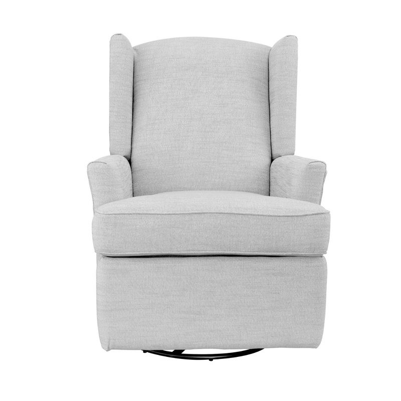 Karla Dubois Hemingway Swivel Accent Chair - Gray