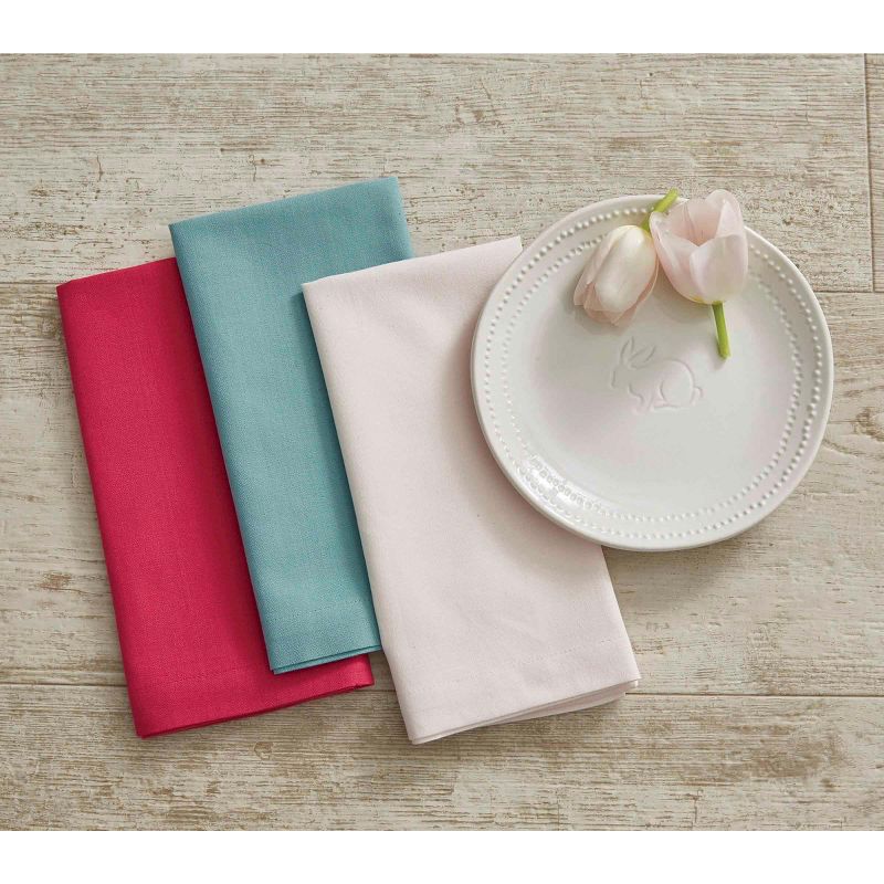 Split P Elements Solid Napkin Set - Rose
