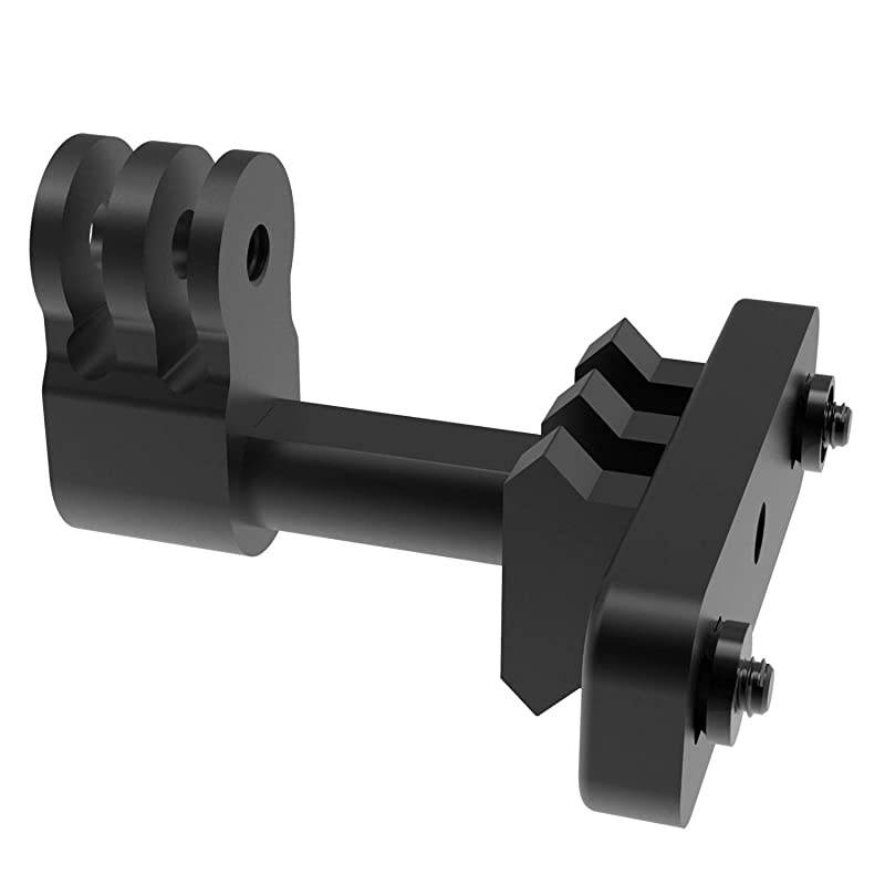 Keymod GoPro Mount 2 in 1 Side Gun Rail Mount for GoPro and Keymod Picatinny Rail 90 Degree Camera Mount for Keymod System