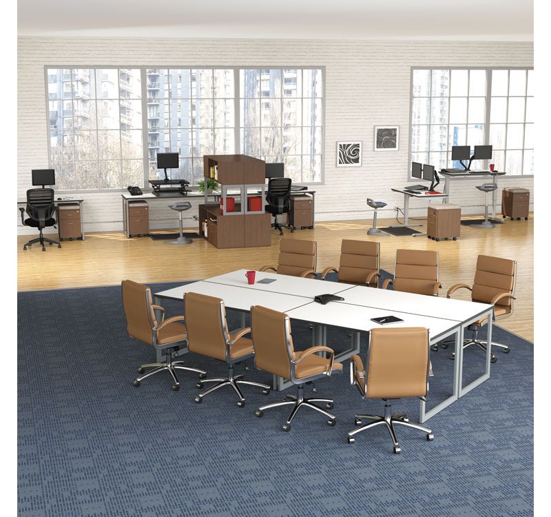 Alera Open Office Desk Series Hutch, 60w x 15d x 36 1/2h, Modern Walnut LSHH60WA