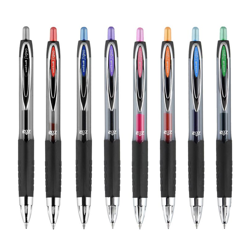 Uniball 207 2pk Gel Pens Black