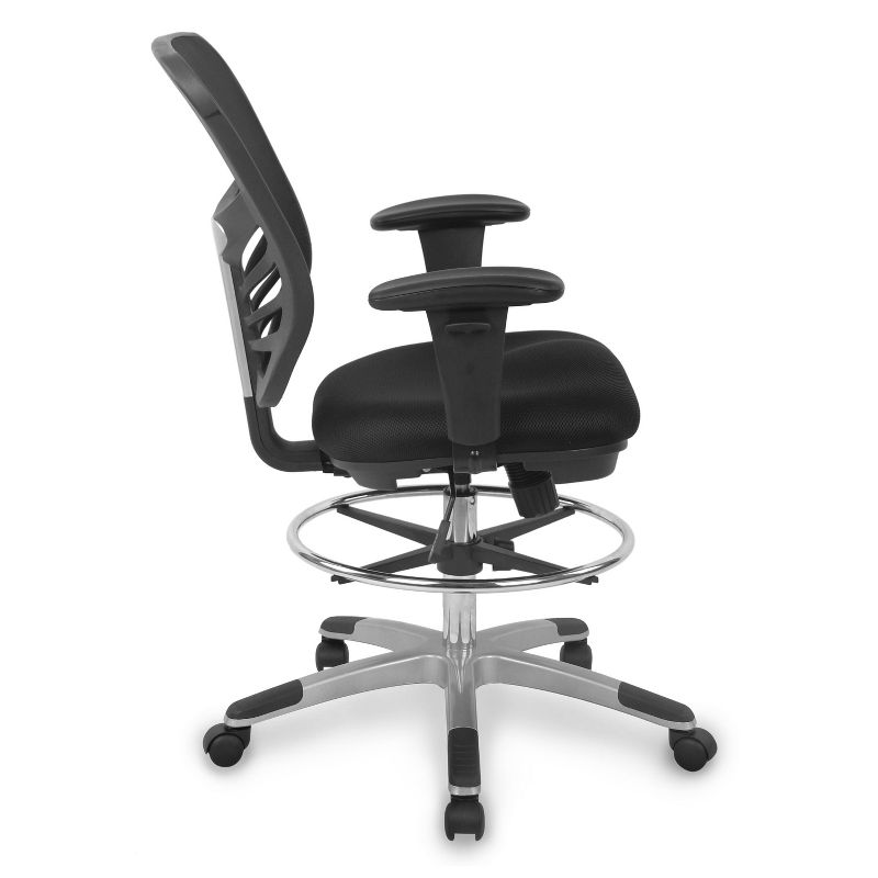 Mission Drafting Chair Black - Poly & Bark