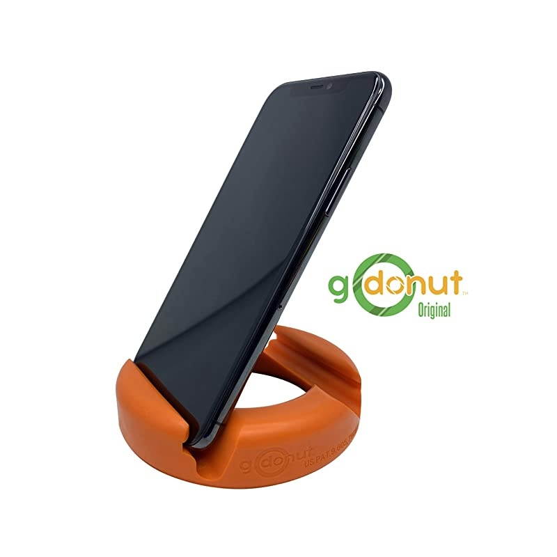 Phone and Tablet Stand Holder | Stands Compatible with Apple iPad, iPhone, Samsung Galaxy, LG, Kindle Fire Tablets and Mobile Cell Phones | Holders Multi Angled and Colorful (Orange)