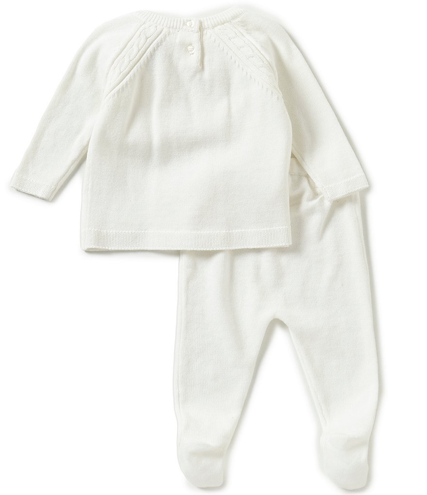 Angel Dear Baby Boys Newborn Long-Sleeve Sweater, Footed Pants, & Hat 3-Piece Layette Set