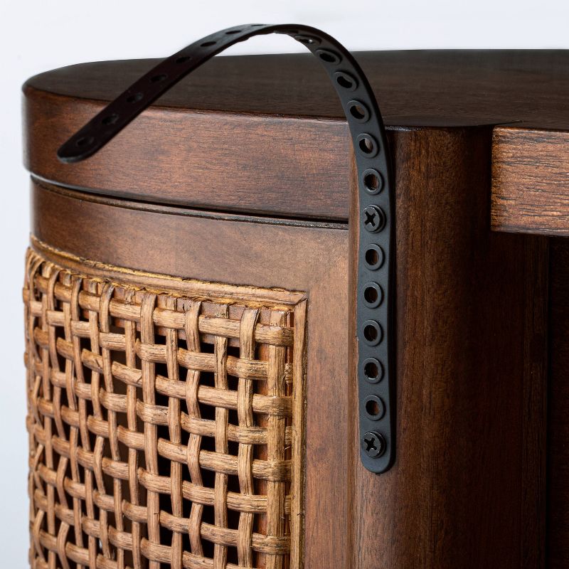 Portola Hills Caned Door Console with Shelves Walnut - Threshold™ designed with Studio McGee