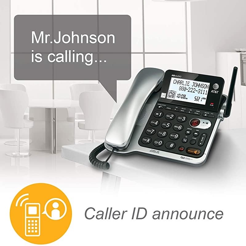2 Handset Corded/Cordless Answering System with Caller ID/Call Waiting (CL84202)