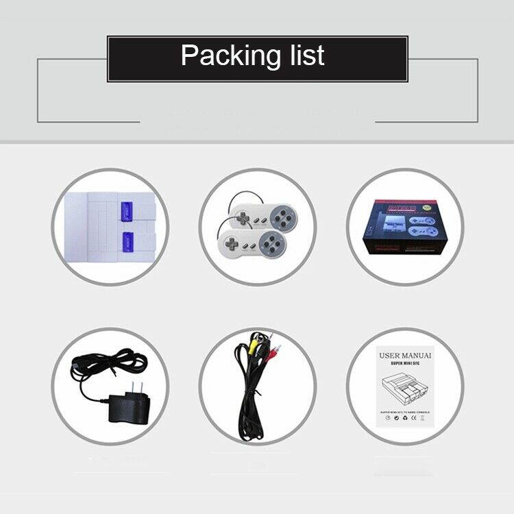 Retro Classic TV Mini AV Port Video Game Console Built-in 400 Games Entertainment System US Plug