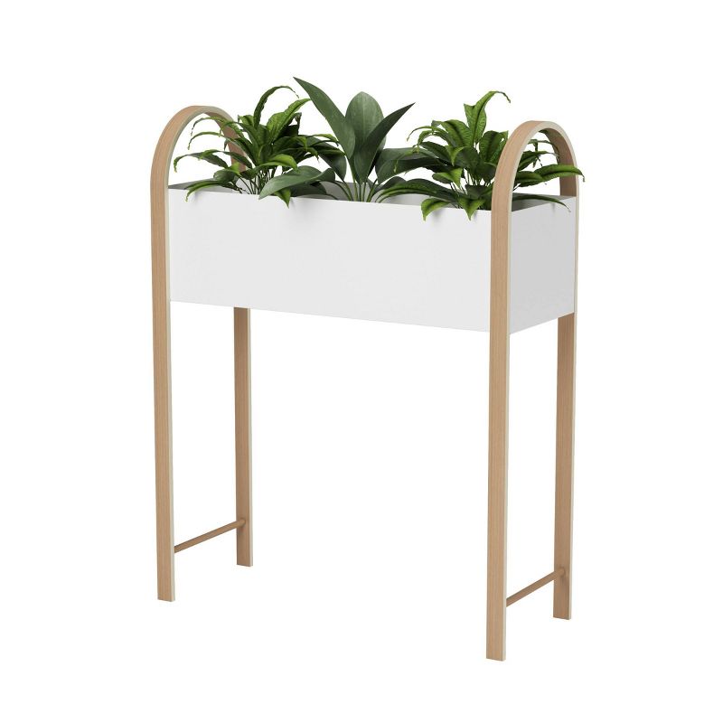 Bellwood Elevated Garden Bed & Storage Box White/Natural - Umbra