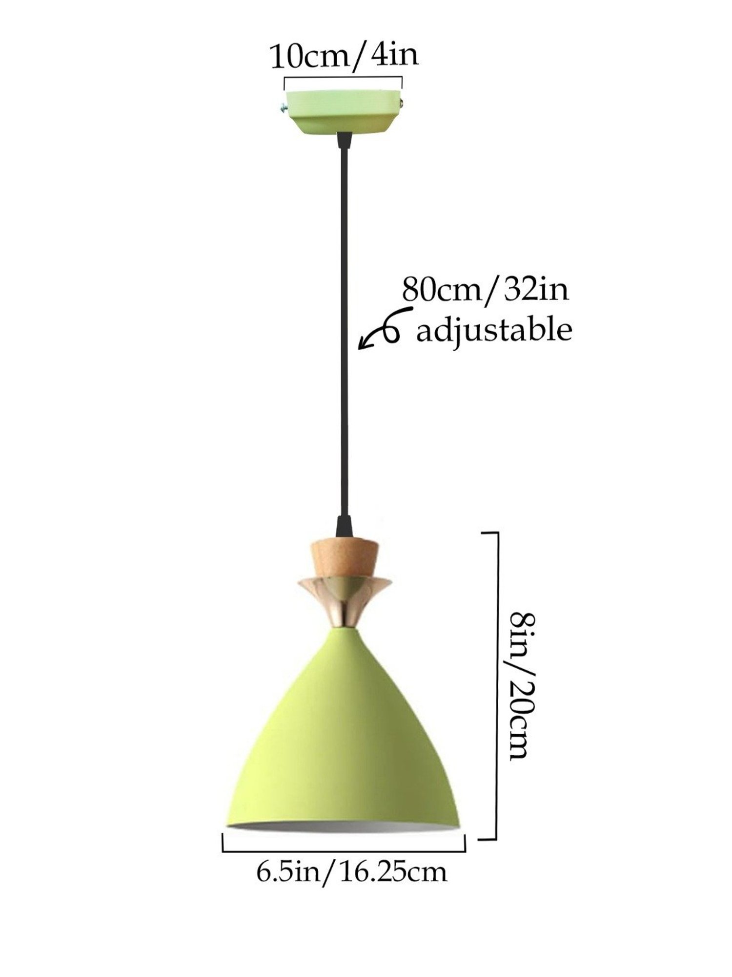 Homesake Light Green Metal Pendant Lamp Shade