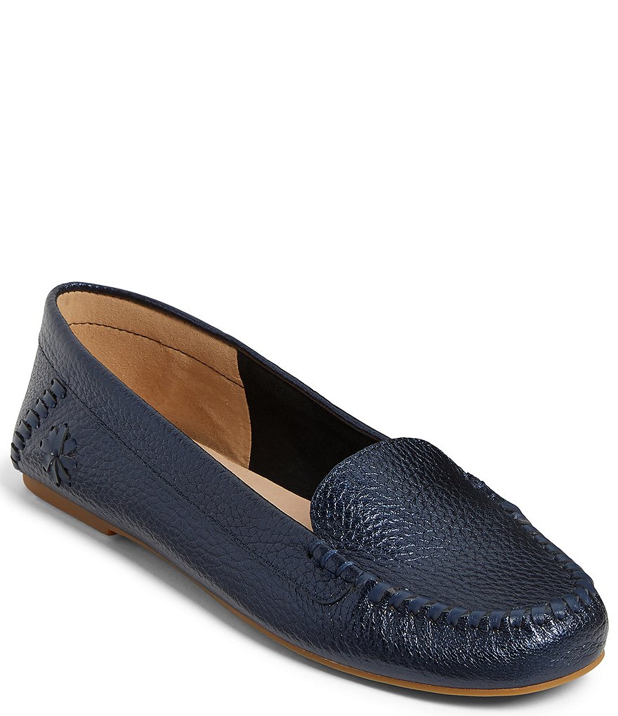 Jack Rogers Millie Leather Slip-On Moccasin Loafers