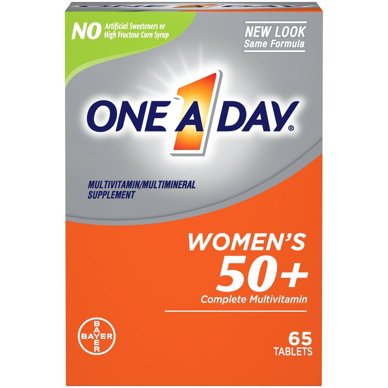 One A Day Women's 50+ Health Advantage Multivitamin / Multimineral Dietary Supplement Tablets - 65ct
