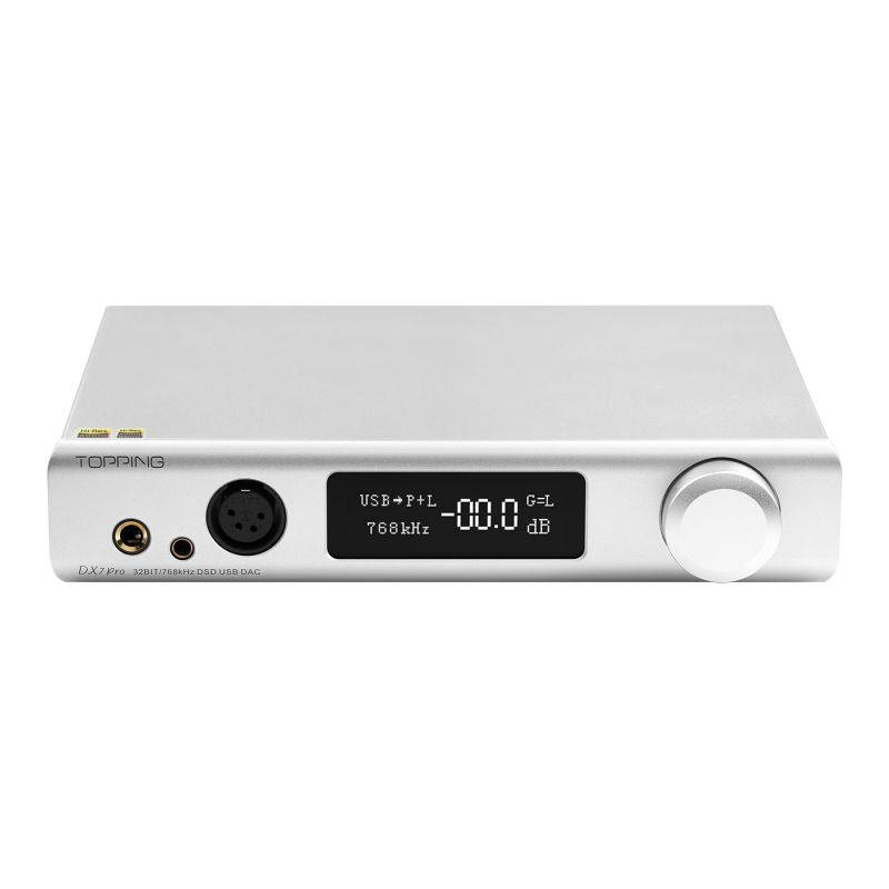 TOPPING DX7 Pro ES9038Pro DAC & Headphone amp Bluetooth 5.0 32BIT/768kHz DSD1024 Wireless Decoder Headphone Amplifier