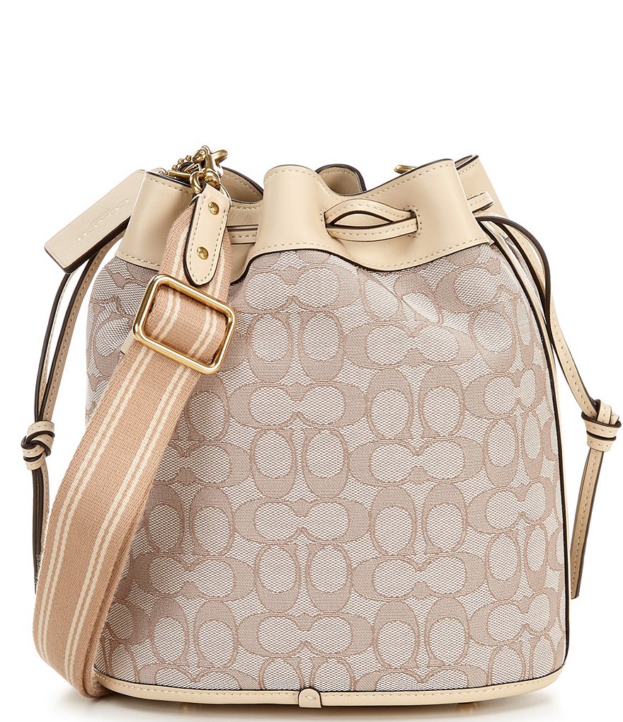 COACH Signature Jacquard Field Bucket Bag