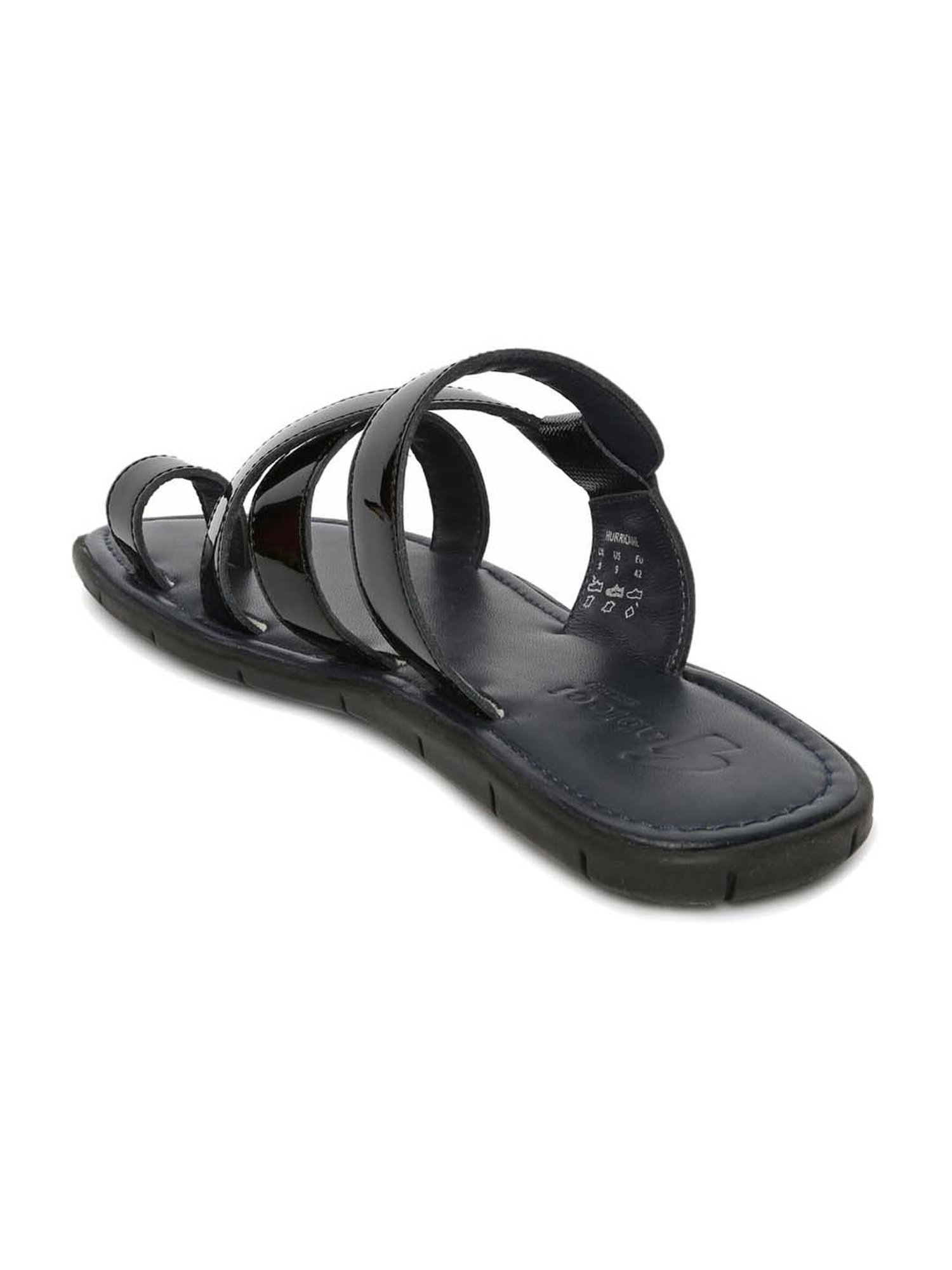Gabicci Men's Black Toe Ring Sandals