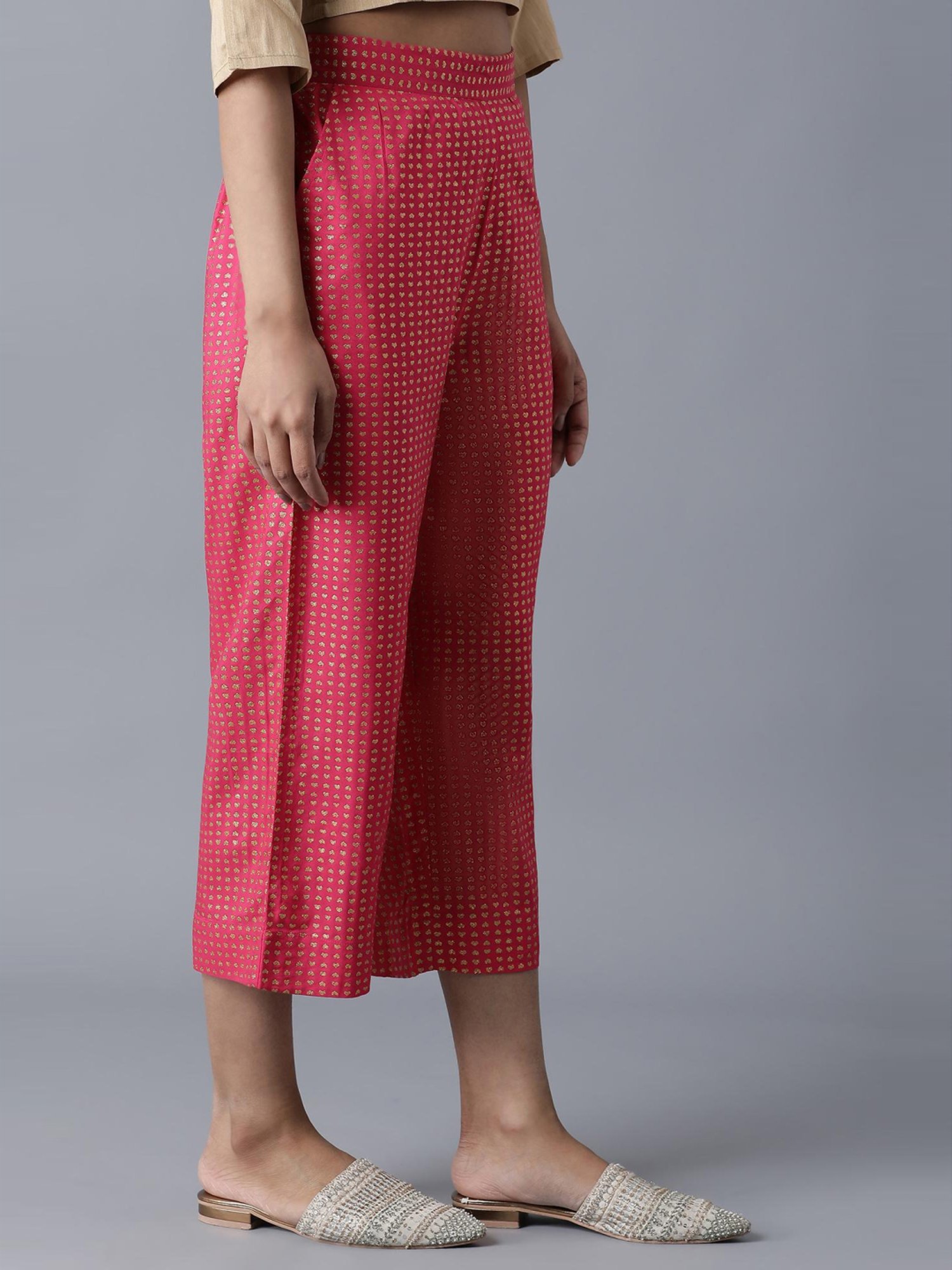 Elleven Pink Printed Palazzos