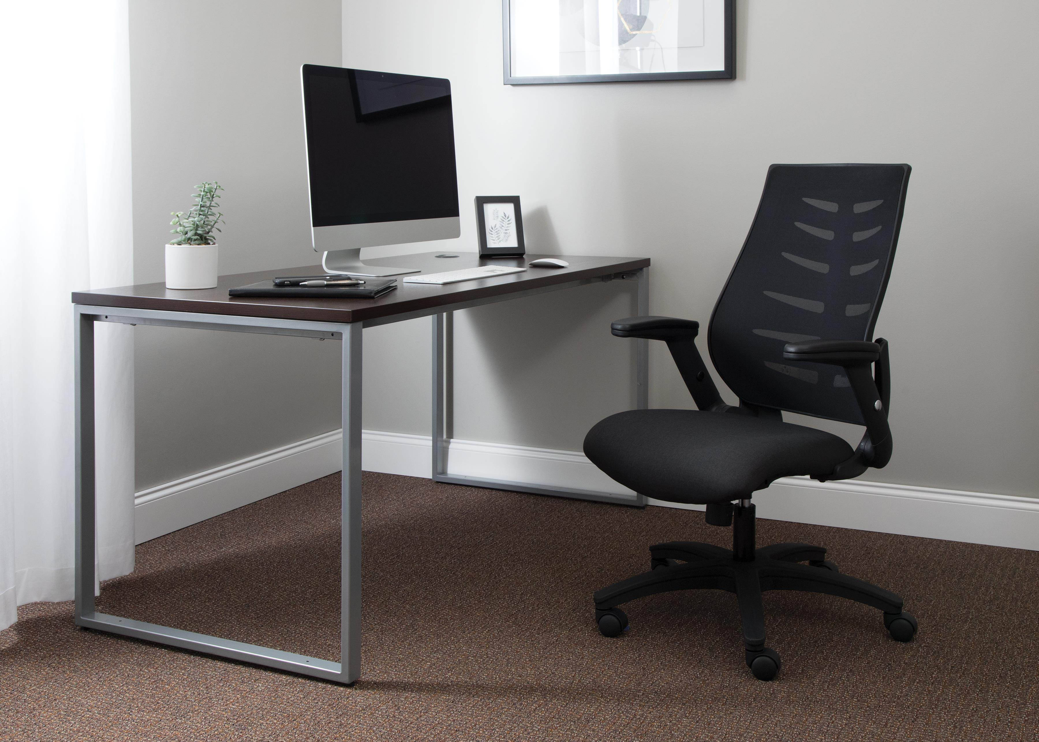 OFM Mid-back Mesh Office Chair for Computer Desk, in Black (530-BLK)