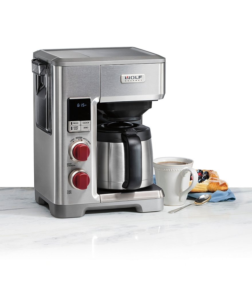 Wolf Gourmet Automatic Drip Coffeemaker With Red Knob