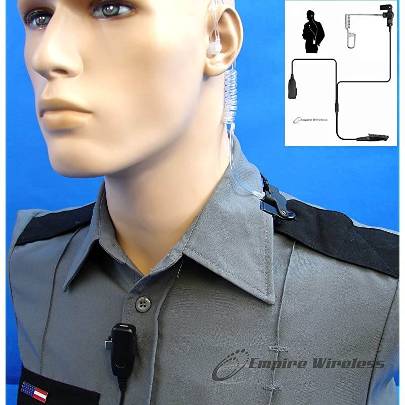 Surveillance Earpiece Mic for Kenwood TK-208, TK-220, TK-240, TK-240D, TK-248, TK-250, TK-260, TK-260G, TK-270, TK-270G, TK-308, TK-340, TK-340D, TK-348, TK-350, TK-353, TK-360, TK-360G, TK-370, TK-3